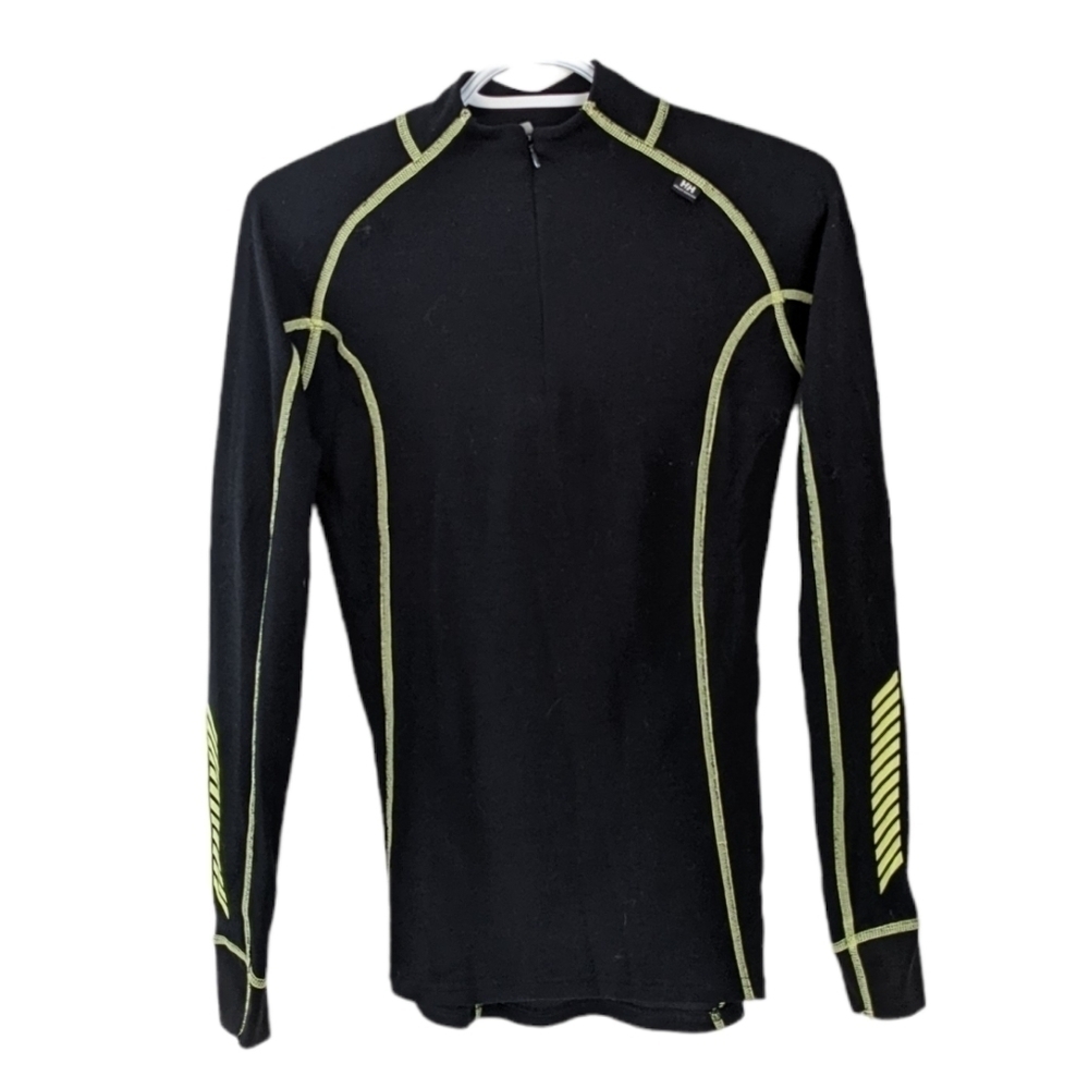 HELLY Hansen thermal shirt base layer ski layer black Medium @B6